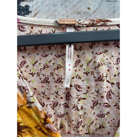 Free People Women's Marais Printed Midi Dress  Size Small - Picture 7 of 7